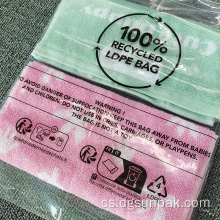 čirý recyklovaný oděv polybag čirý grs polybag